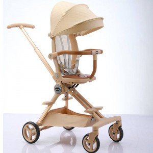 双向推婴儿车/铝合金婴儿车 轻便大储物篮 溜娃神器