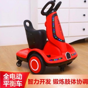 儿童电动平衡车早教灯光音乐可坐可骑男女宝宝的遥控车
