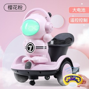 新品太空人漂移车万向轮儿童电动车1-6岁男女宝宝可坐人