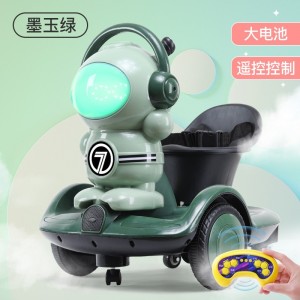 新品太空人漂移车万向轮儿童电动车1-6岁男女宝宝可坐人