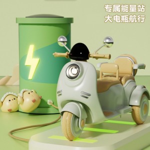 新款儿童电动车男女宝宝摩托车三轮车小孩可坐人可充电遥控玩具车