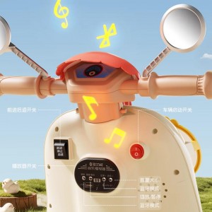 儿童电动三轮车充电摩托车可坐人双人宝宝遥控车蓝牙新品