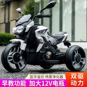 音乐灯光男孩女孩电动玩具车 儿童电动摩托车 婴儿童车工厂直供