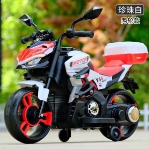 儿童电动摩托车两轮车可坐小孩电瓶车男孩女孩宝宝遥控充电玩具车