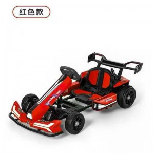 儿童电动车卡丁车四轮汽车玩具车遥控可坐人6-14岁男女漂移款童车