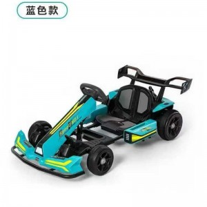 儿童电动车卡丁车四轮汽车玩具车遥控可坐人6-14岁男女漂移款童车
