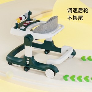 学步车带音乐婴儿多种功能防侧翻学行车女孩男宝宝可坐可推起步车