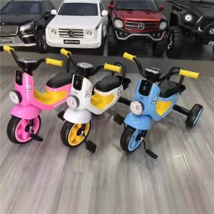 儿童三轮车 宝宝脚蹬自行车 音乐款儿童三轮车头灯三轮车