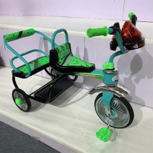 儿童简易双人三轮车 宝宝脚蹬三轮玩具车 复古三轮车玩具车