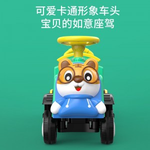 儿童电动车四轮汽车大人亲子宝宝小火车可坐人小孩双人充电玩具车