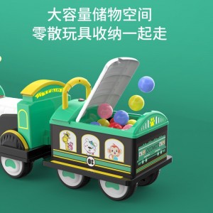 儿童电动车四轮汽车大人亲子宝宝小火车可坐人小孩双人充电玩具车