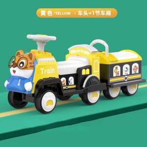 儿童电动车四轮汽车大人亲子宝宝小火车可坐人小孩双人充电玩具车