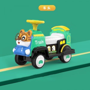 儿童电动车四轮汽车大人亲子宝宝小火车可坐人小孩双人充电玩具车