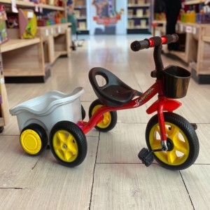 有趣的儿童三轮车玩具 1-7 岁男孩儿童三轮脚踏车带斗三轮车
