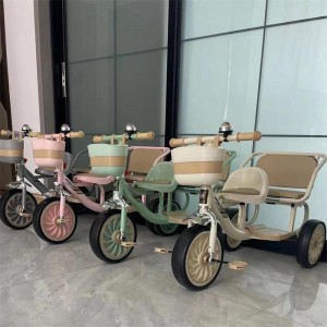 儿童二人三轮车/儿童二人座三轮车 双人三轮车/儿童三轮脚踏车