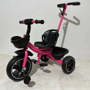 儿童三轮车带推杆1-2-3-6岁宝宝溜娃婴儿手推车脚踏自行车