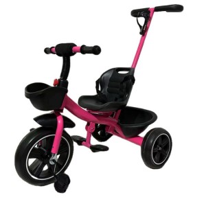 儿童三轮车带推杆1-2-3-6岁宝宝溜娃婴儿手推车脚踏自行车