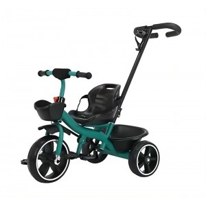 儿童三轮车带推杆1-2-3-6岁宝宝溜娃婴儿手推车脚踏自行车