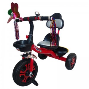 流行 3 轮儿童乘坐玩具三轮车/婴儿三轮车 适合 1-6 岁儿童 配有舒适的靠背