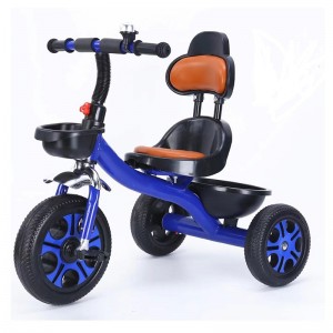 流行 3 轮儿童乘坐玩具三轮车/婴儿三轮车 适合 1-6 岁儿童 配有舒适的靠背