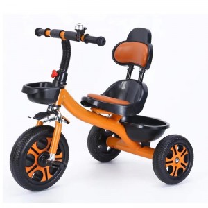 流行 3 轮儿童乘坐玩具三轮车/婴儿三轮车 适合 1-6 岁儿童 配有舒适的靠背