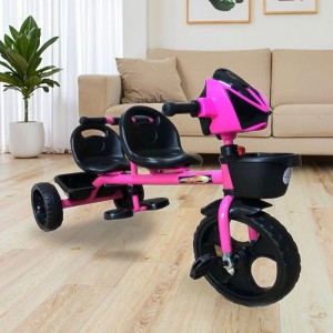 New two-seater children's tricycle stroller, children's tricycle, baby can push and ride a bicycle for infants