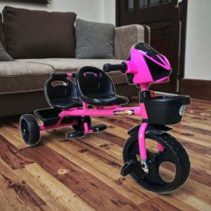 New two-seater children's tricycle stroller, children's tricycle, baby can push and ride a bicycle for infants
