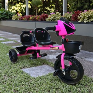 New two-seater children's tricycle stroller, children's tricycle, baby can push and ride a bicycle for infants