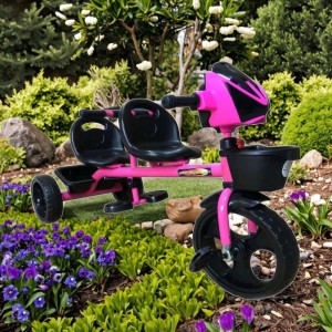 New two-seater children's tricycle stroller, children's tricycle, baby can push and ride a bicycle for infants
