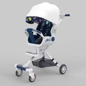 2026款轻质可折叠多种功能婴儿车 采用强化铝合金框架 坐姿和躺姿两种坐姿