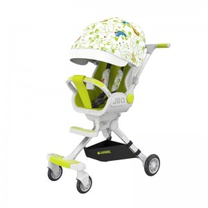 2026款轻质可折叠多种功能婴儿车 采用强化铝合金框架 坐姿和躺姿两种坐姿