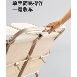 双胞胎溜娃神器口袋车二胎一大一小双人推车轻便一键折叠宝宝推车