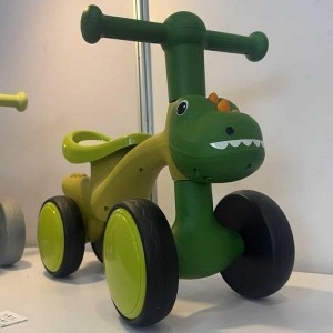新款儿童平衡车恐龙1-3岁小孩溜溜车婴学步四轮宝宝滑行车