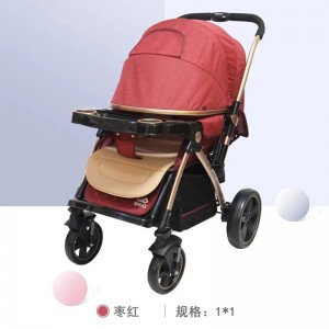 婴儿推车0-20个月新生儿高景观可折叠可躺宝宝手推车儿童推车