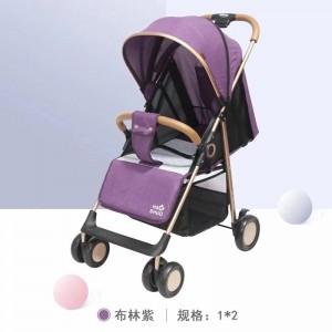 0到3岁婴儿推车可坐可躺轻便携式儿童新生遛娃一键折叠手推车
