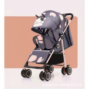 奶牛婴儿手推车可坐可躺轻便单手折叠0-3岁宝宝童车婴儿推车