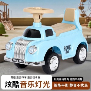 新款扭扭车男女宝宝礼物玩具车1-3岁防侧翻滑行车儿童复古姥爷车