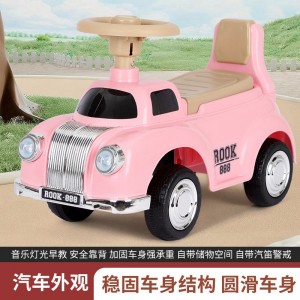 新款扭扭车男女宝宝礼物玩具车1-3岁防侧翻滑行车儿童复古姥爷车