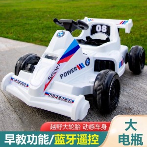 儿童电动车卡丁车四轮汽车玩具车遥控可坐人3-6-8岁男女电瓶车