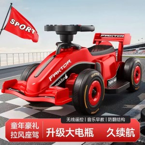 儿童电动车卡丁车可坐大人男女小孩四轮汽车电瓶车宝宝遥控玩具车