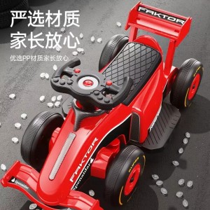 儿童电动车卡丁车可坐大人男女小孩四轮汽车电瓶车宝宝遥控玩具车