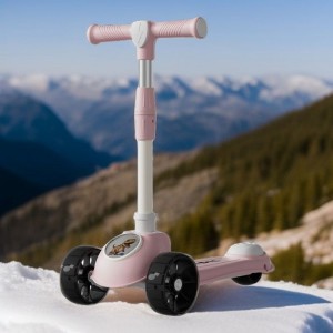 米高儿童滑板车可坐可骑音乐灯光折叠童车男女宝宝踏板车