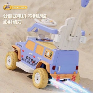 儿童扭扭车可坐推把滑行车玩具车溜溜车带音乐灯光四轮平衡车