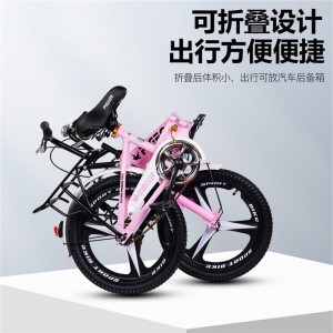 飞鸽儿童自行车折叠女孩公主车6-10-12岁脚踏车中小男女学生车