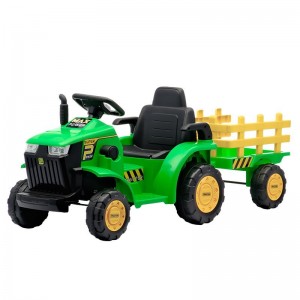 The new children's remote control tractor can seat a person with hand support, electric child baby, large simulation toy car