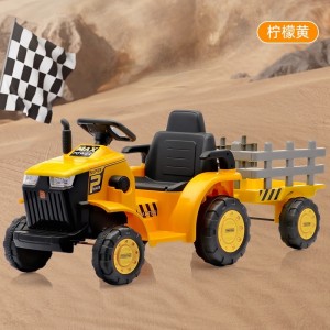 The new children's remote control tractor can seat a person with hand support, electric child baby, large simulation toy car