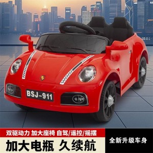 新款儿童电动车四轮遥控汽车2-4岁可坐男女宝宝童车玩具车童车