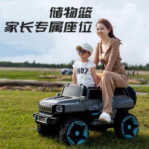 儿童电动车可坐大人双人遥控汽车宝宝越野车小孩电动车亲子电动车