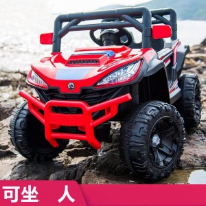 儿童电动车四轮带遥控宝宝汽车男女小孩玩具车可坐人双驱充电童车