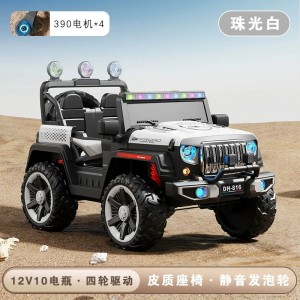 儿童电动车四轮越野汽车遥控玩具车可坐人男女小孩1-10岁宝宝童车